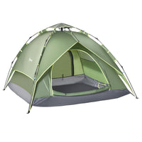 Three Man Pop Up Tent Camping Festival Hiking Family Travel Shelter Portable-0