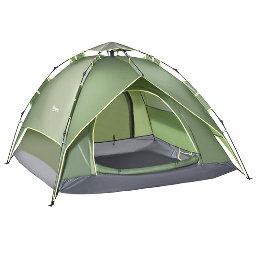 Three Man Pop Up Tent Camping Festival Hiking Family Travel Shelter Portable-0