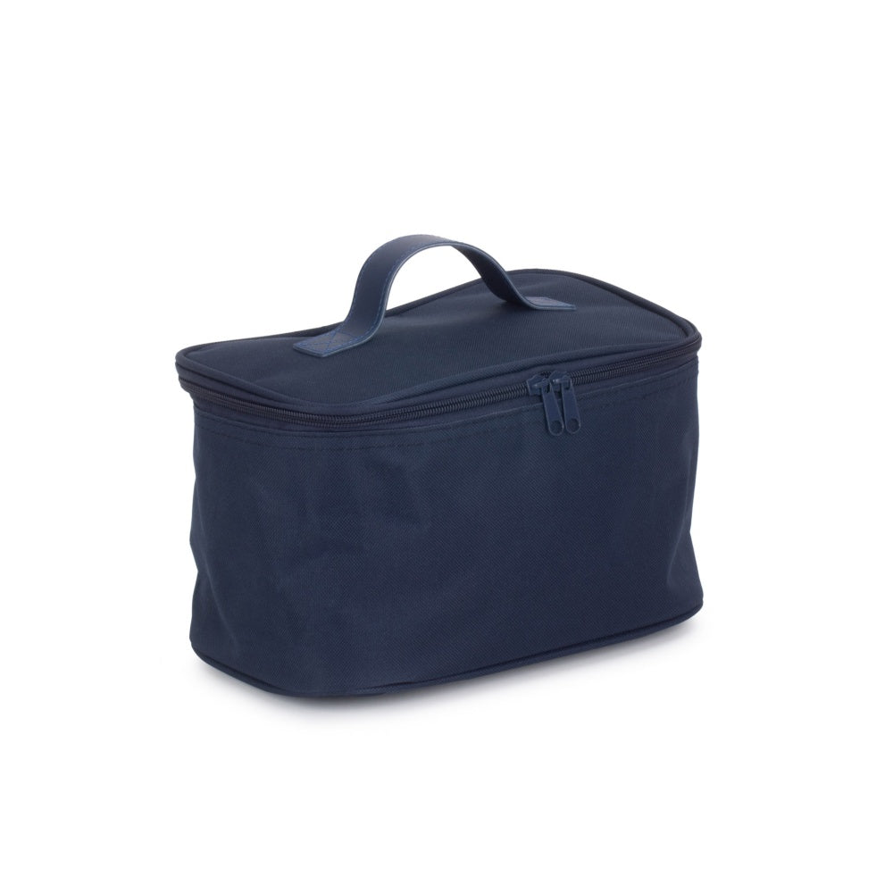 Small Navy Blue Insulated Cooler Bag-0